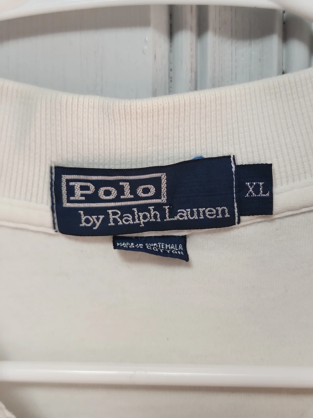 Ralph Lauren White Polo Shirt with Navy Pony